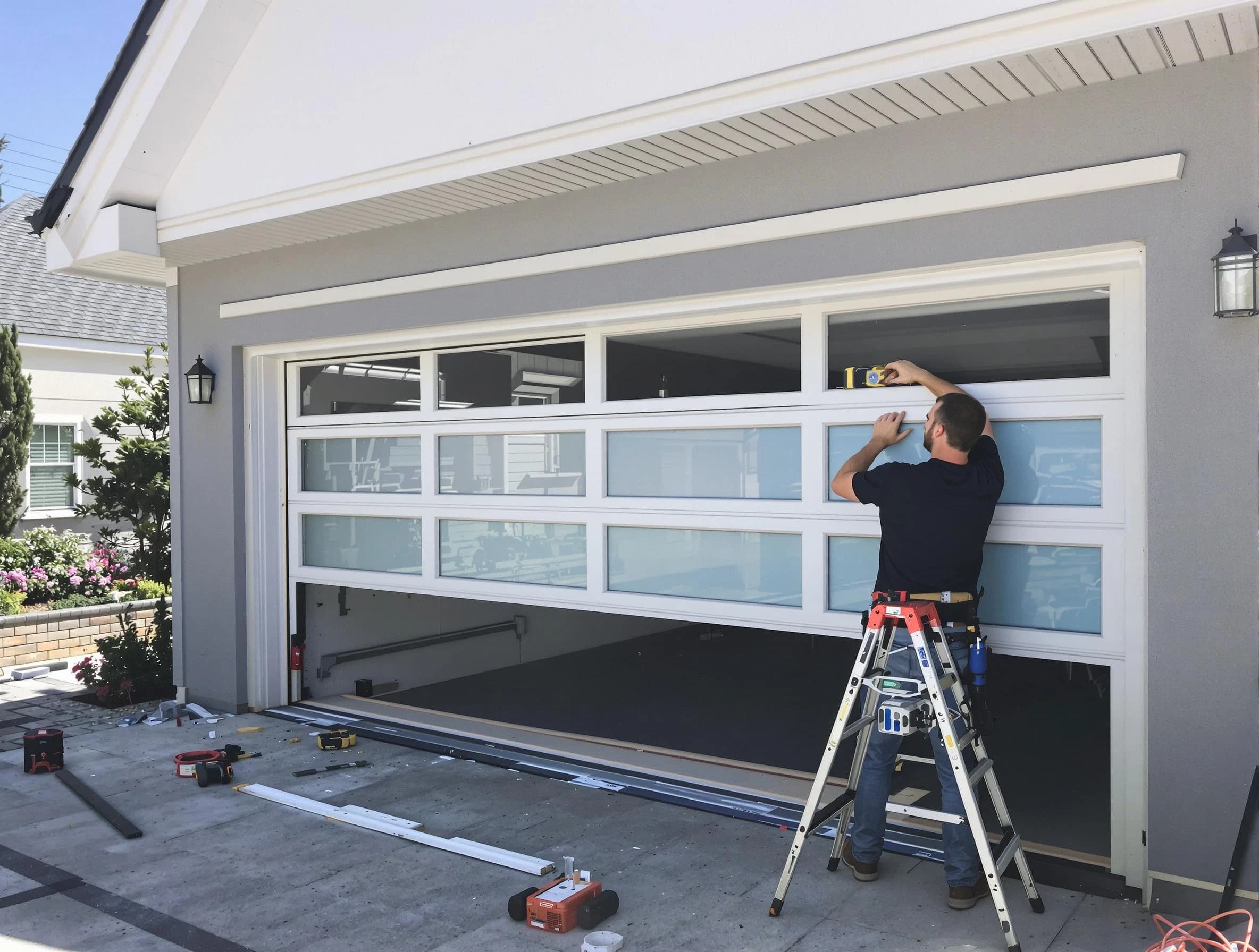 South Valley Garage Door Repair team performing garage door replacement in South Valley