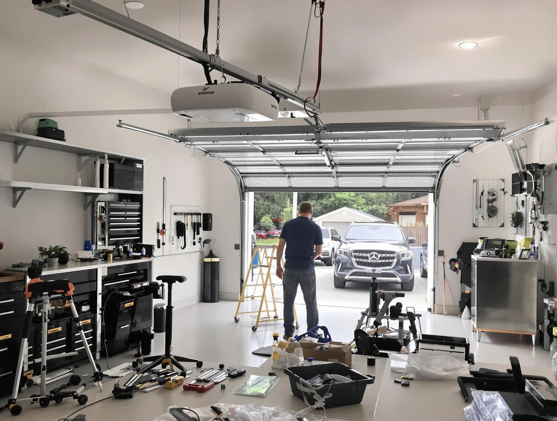 Garage door opener installation by South Valley Garage Door Repair in South Valley
