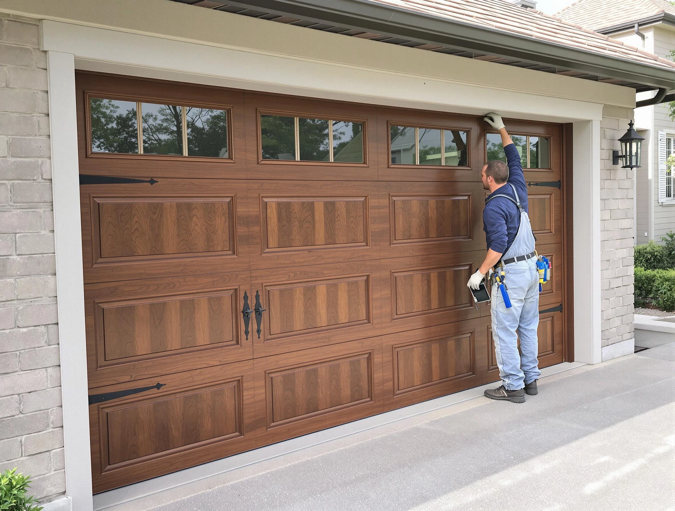 Custom garage door showcase by South Valley Garage Door Repair in South Valley