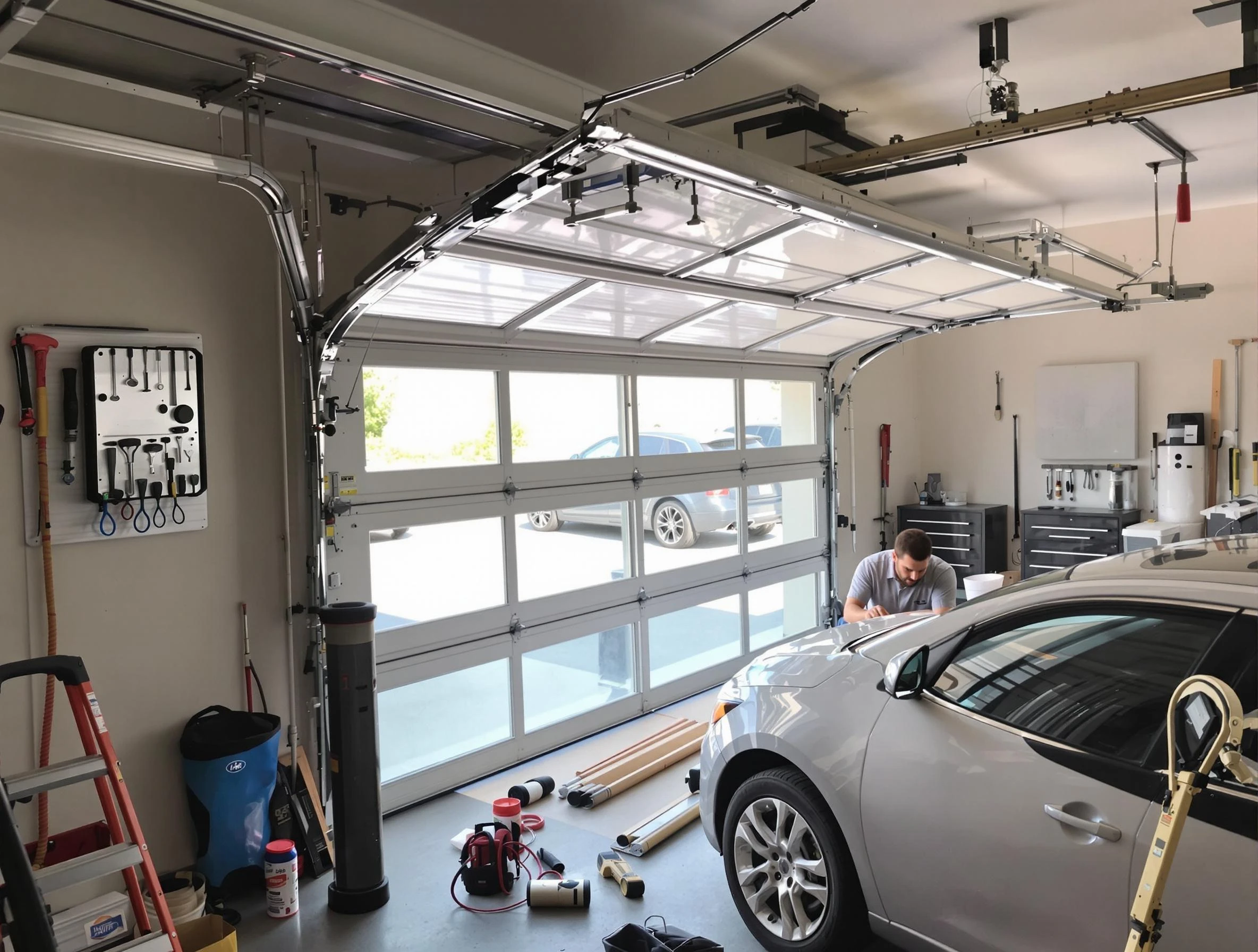 Garage door noise reduction service by South Valley Garage Door Repair in South Valley