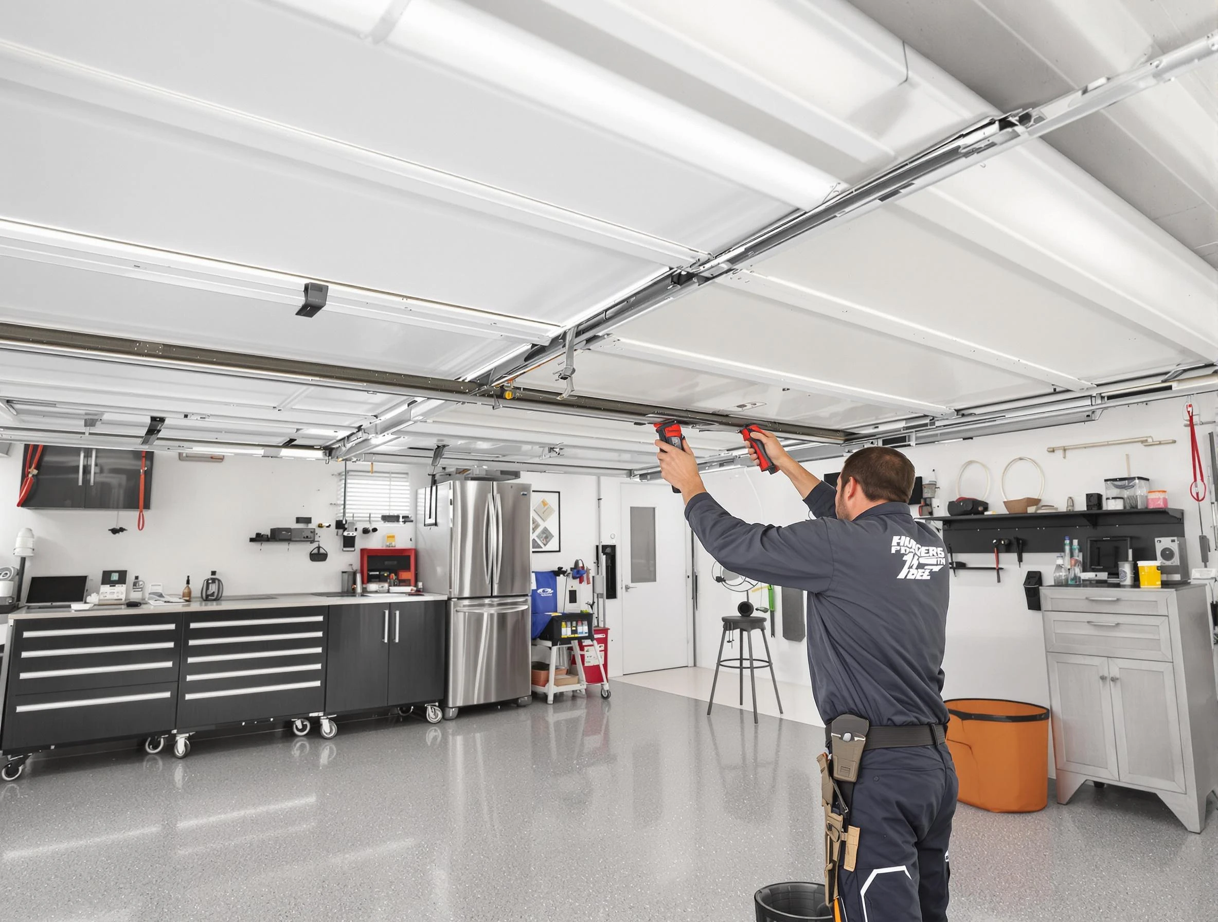 Overhead garage door repair service by South Valley Garage Door Repair in South Valley